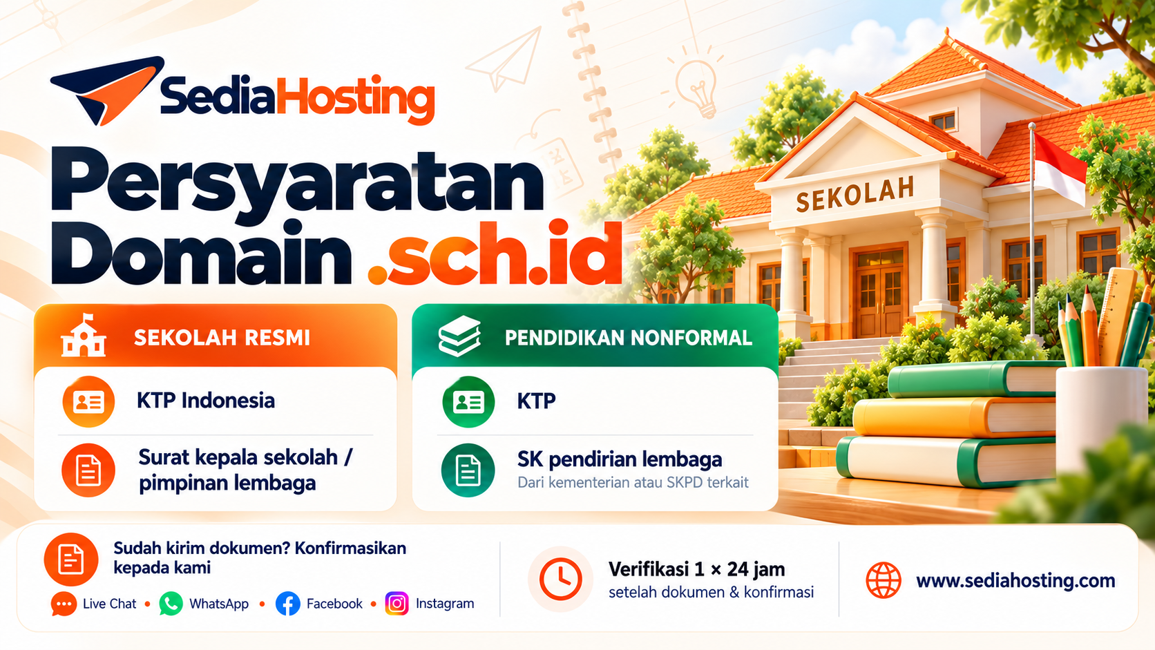 Persyaratan Domain sch.id